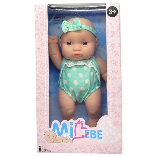 Лялька пупс в коробці, 19 см (БІРЮЗОВИЙ)