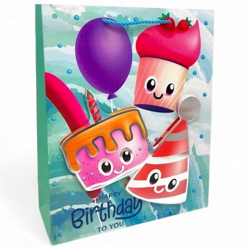 Пакет подарунковий, 32х26х10 см,(М`ЯТНИЙ)