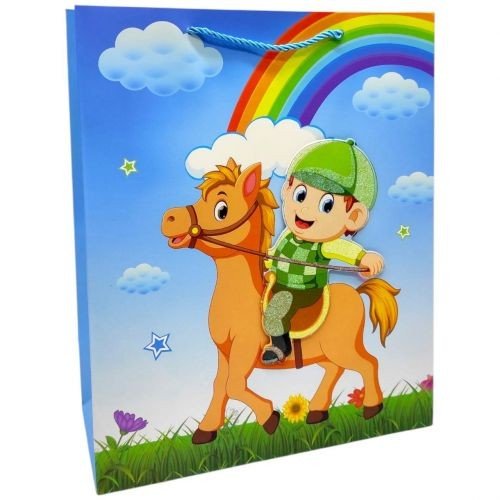 Пакет подарунковий, 32х26х12 см ДІТИ ПЕРСОНАЖІ (ВИД 4)