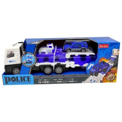 Автовоз "Поліція" з запуском в коробці (31*7*11,5 см)