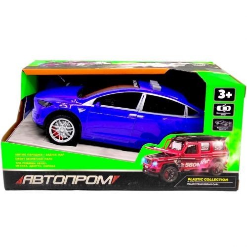 Машинка металева "Автопром. Тесла" (синя)