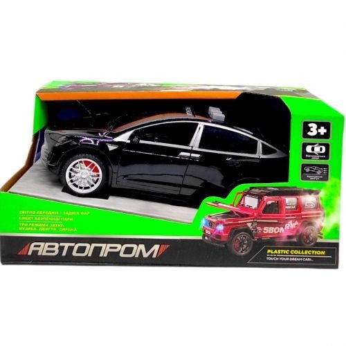 Машинка металева "Автопром. Тесла" (чорна)