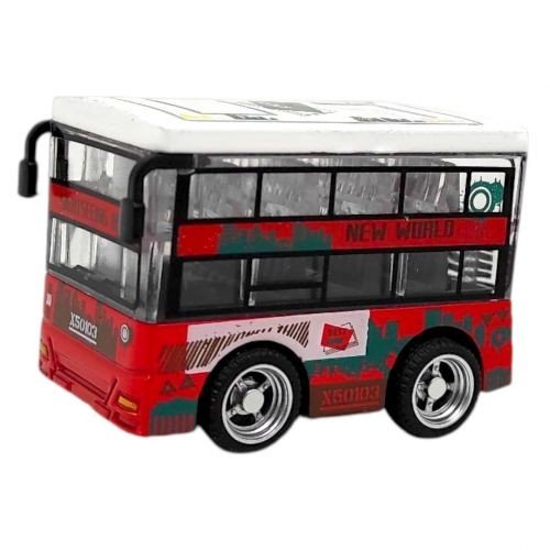 Автобус металевий інерційний, (ЧЕРВОНИЙ)