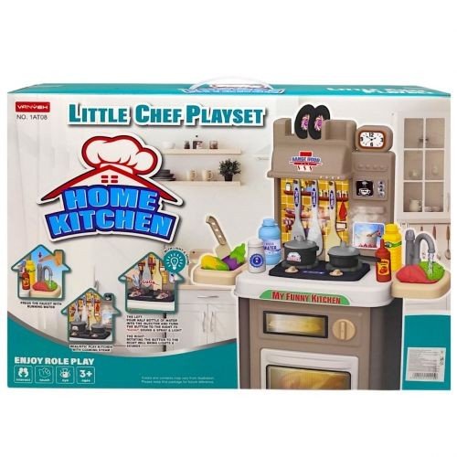 Кухня з посудом (батар.муз.світ.пар.тече вода) ВИД 1