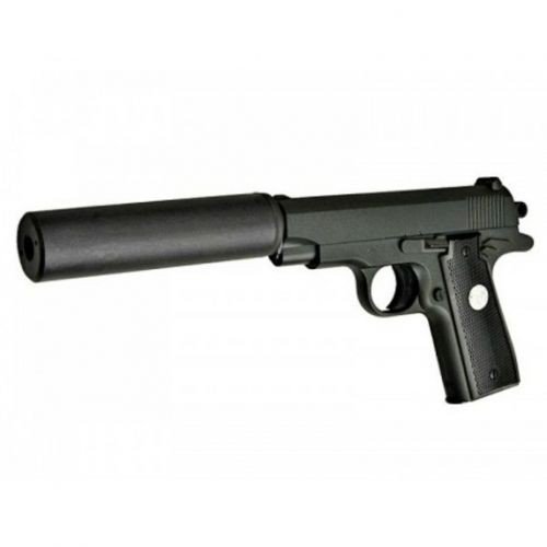 Страйкбольний  пістолет "Вальтер GALAXY Browning mini" з глушником