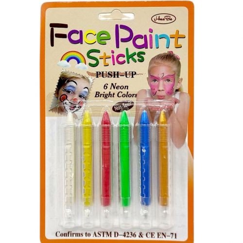 Фарба для аквагриму неонова 6 шт