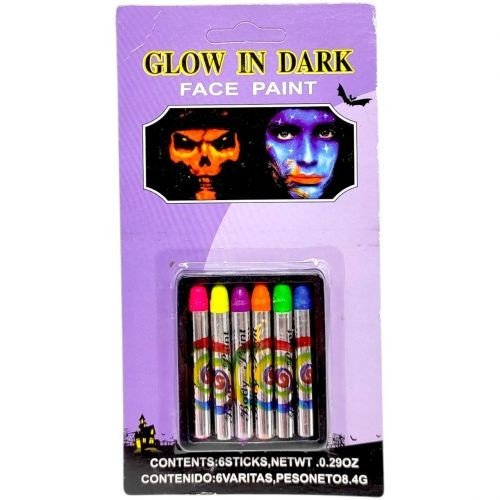 Фарба для аквагриму неонова 6 шт