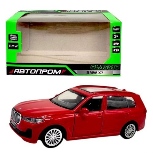Машинка металева "Автопром. BMW X7" (ЧЕРВОНА)