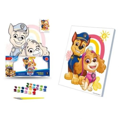 НАБІР ДЛЯ РОЗПИСУ ПО НОМЕРАХ 30Х40 СМ "ГОНЧИК І СКАЙ"