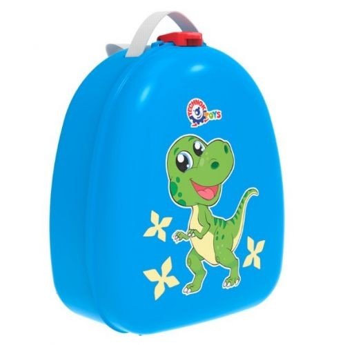 Рюкзак пластиковий, БЛАКИТНИЙ ДИНОЗАВР
