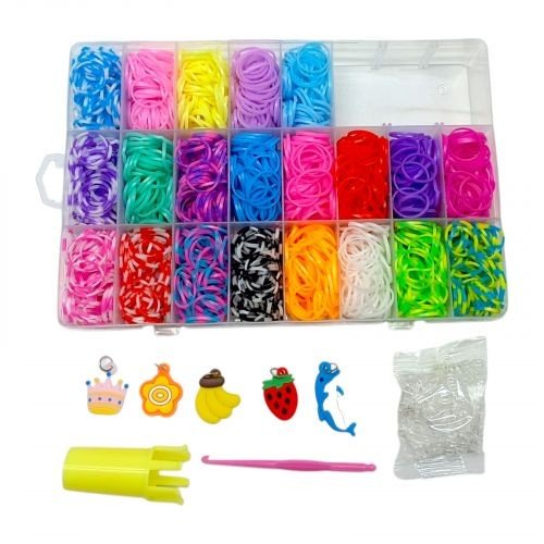 Набір резиночок для плетіння в боксі