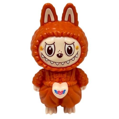 Іграшка-брелок "Лабубу/LABUBU", змінює обличчя (КОРИЧНЕВИЙ)