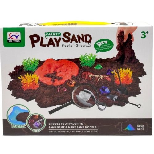 Кінетичний пісок (500г піску, пісочниця, інструменти)