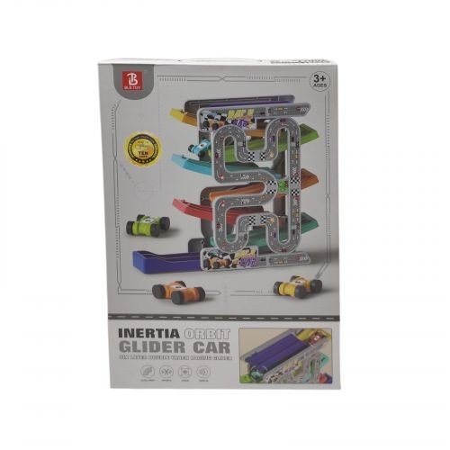 Трек 6 рівнів, 10 машинок, в коробці