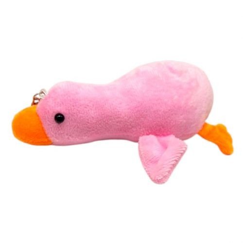 Мяка іграшка-брелок Гусак 15 см (РОЖЕВИЙ)