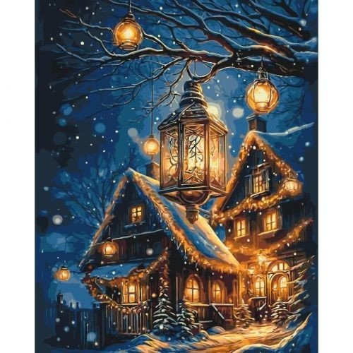 Картина за номерами "Новорічний затишок" 40х50 см