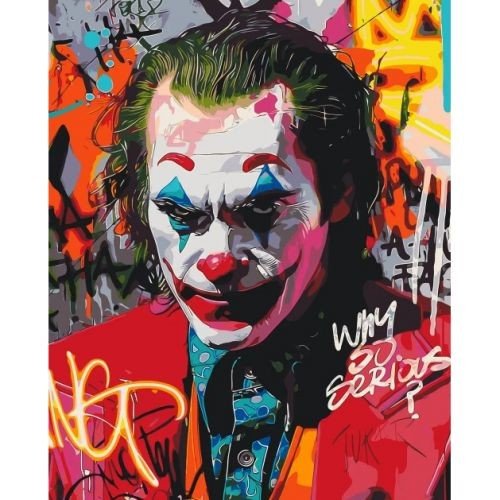 Картина за номерами "Джокер у піджаку" 40х50 см