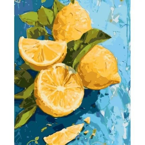 Картина за номерами "Лимонна насолода" 40*50 см