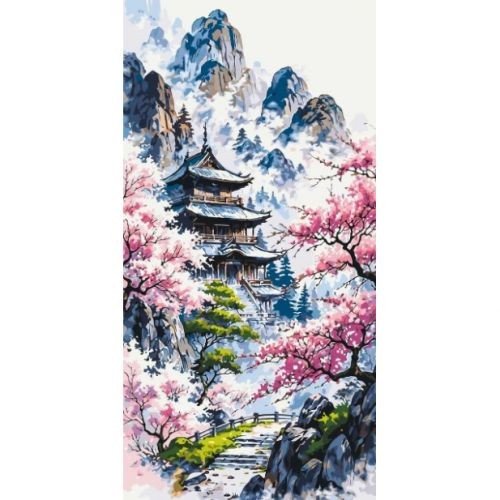 Картина за номерами "Гармонія Сходу" 40*80 см