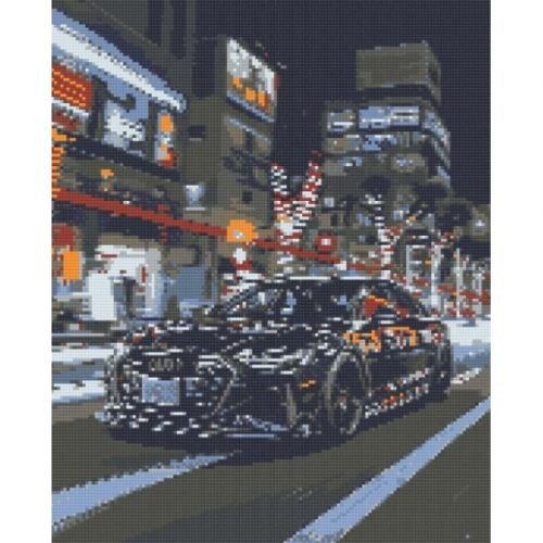 Алмазна мозаїка "Чорна ауді" 40х50 см