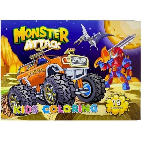 Розфарбовка,210х297 мм,(MONSTER ATTACK)