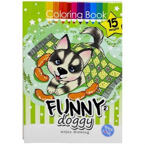 Розфарбовка,210х297 мм, (FUNNY DOGGY)
