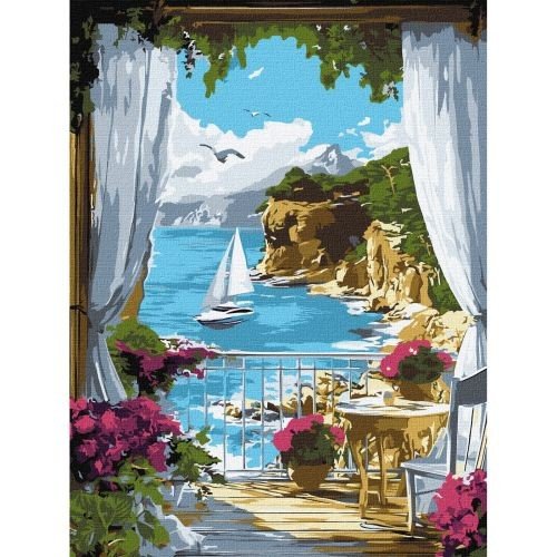 Картина по номерах "Сонячна гавань" 30х40 см