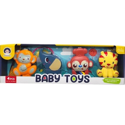 Набір брязкалець (4 штуки) в коробці