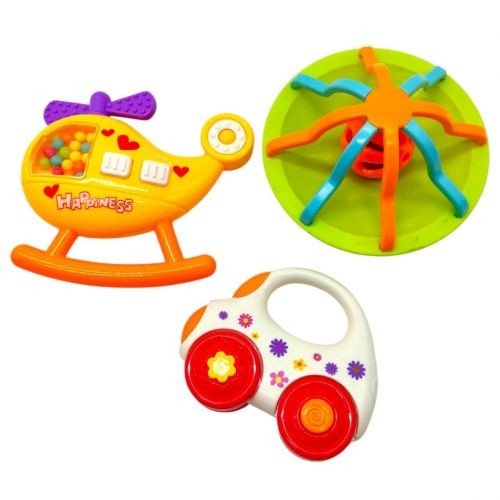 Набір брязкалець, 3 шт у пакеті