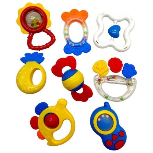 Набір брязкалець, 8 шт у пакеті