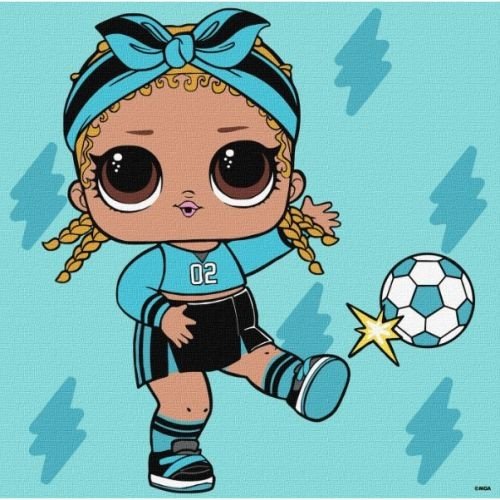 Картина за номерами "L.O.L Surprise! Game on. Kicks" 25x25см