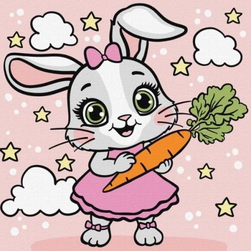 Картина за номерами "Морквинка" 25х25 см