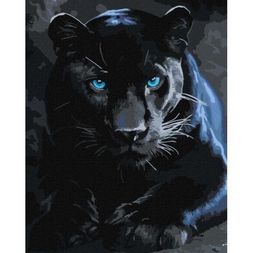 Картина за номерами "Дика пантера" 40х50 см
