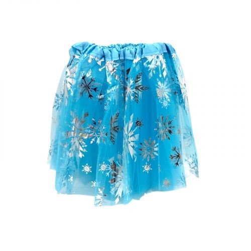 Карнавальна спідниця Сніжинка блакитна 30*40 см