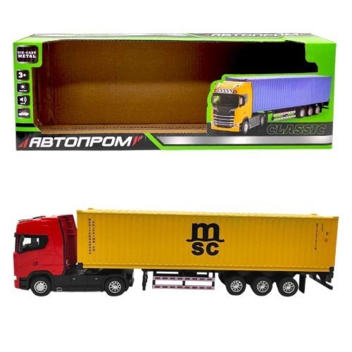 ФУРА АВТОПРОМ (ЧЕРВОНА) КАБІНА (ЖОВТИЙ) ПРИЧІП