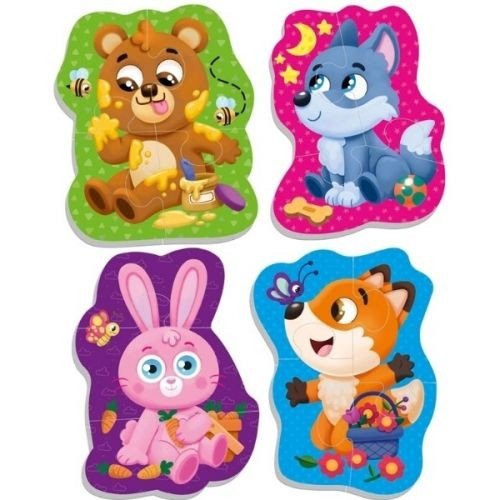 Мʼякі пазли для малюків "Лісові звірі"