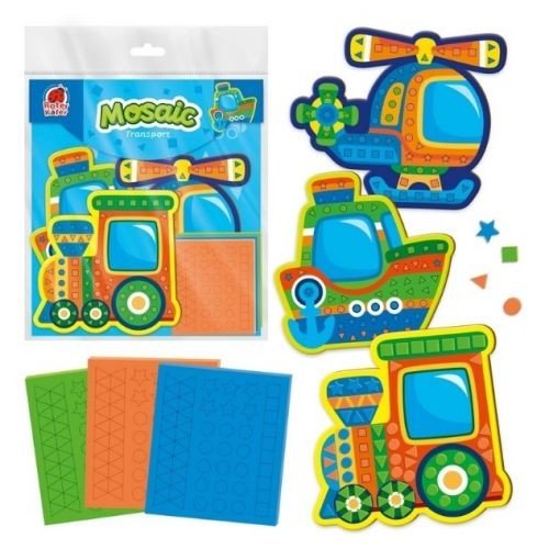 Набір для творчості (мʼяка мозаїка) "Транспорт"