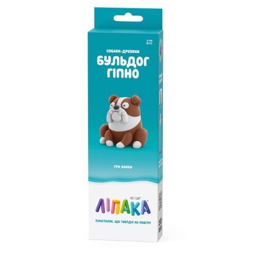 Набір пластиліну Ліпака – Собаки-друзяки: Бульдог Гіпно