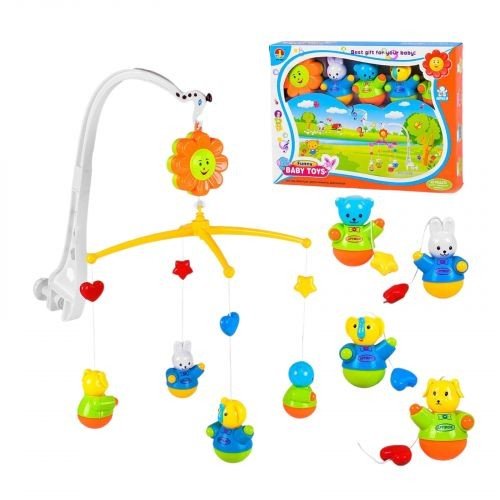 Карусель музична, заводний механізм, у коробці (Мікс кольорів)