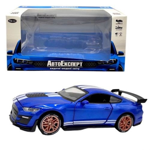 Машинка "Авто Експерт" металопластик, 1:32, звук, світло, інерція (Синій)