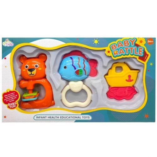 Брязкальце з прорізувачем 3шт.в кор. (ВИД 1)