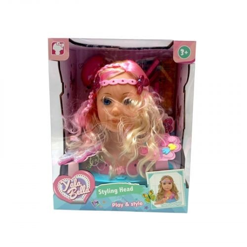 Манекен для зачісок та макіяжу, світловий ефект, з аксесуарами, в коробці