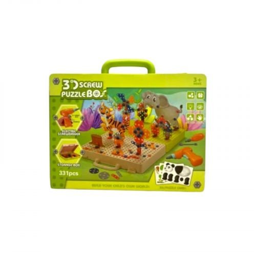 Мозаїка бокс, електричний шурупокрут, 331 елемент, у коробці