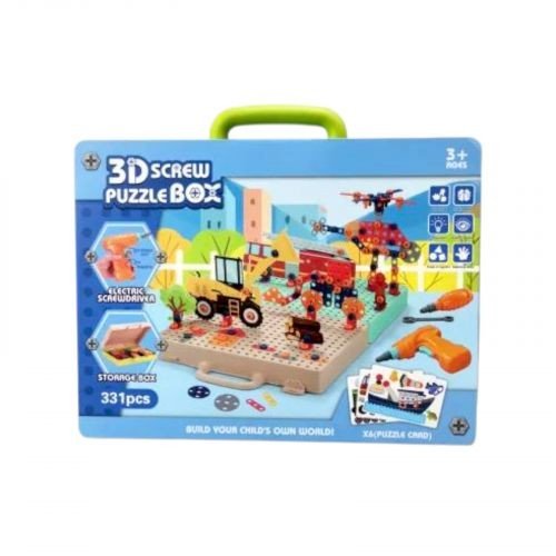 Мозаїка бокс, електричний шурупокрут, 331 елемент, у коробці