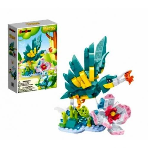 Конструктор "Пташки" (282 ел) 2в1:Пташка-рибалка/Слон