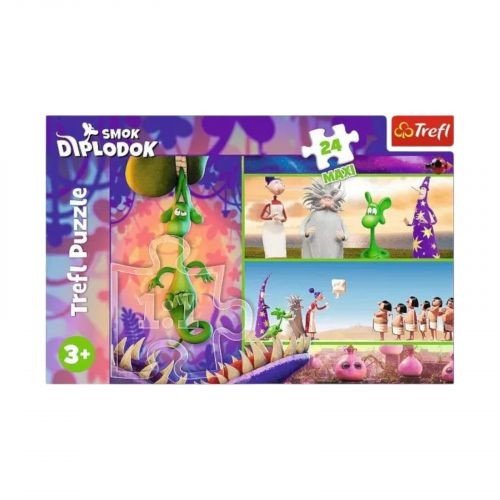 Пазли - (24 елм. MAXI) - "Цікавий дракон"/Trefl