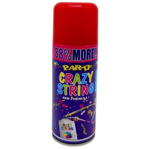 Кольоровий серпантин у балоні (ЧЕРВОНИЙ)