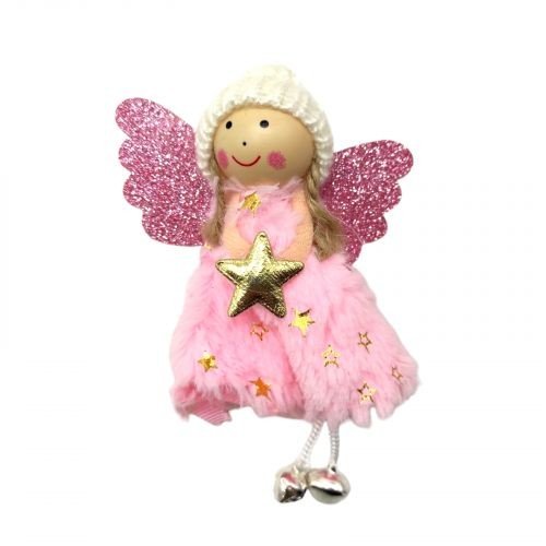 Іграшка ялинкова ЯНГОЛЯТКО (РОЖЕВЕ)
