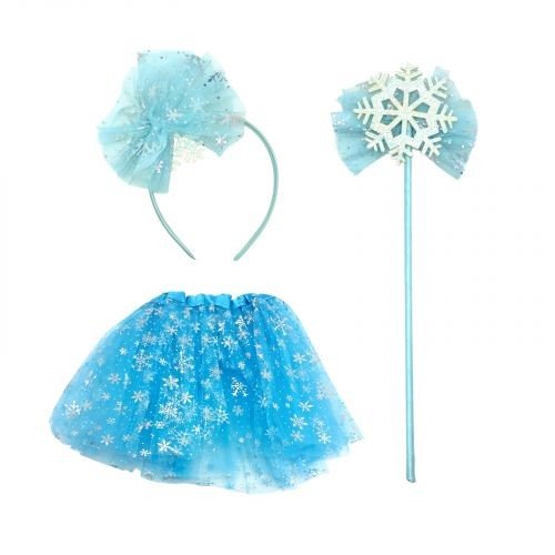 Карнавальний набір Сніжинка блакитний