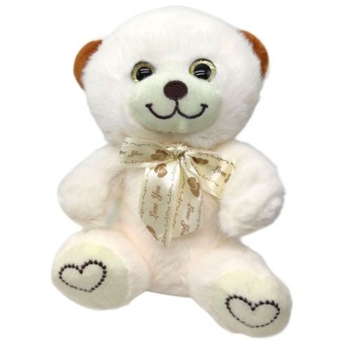 М'яка іграшка "Ведмедик романтик", 20 см (БІЛИЙ)